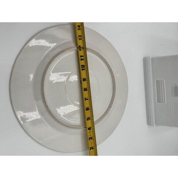 VAGABOND HOUSE WHITE CHARGER -Pewter Monogram “M”- 13 1/8" 0501C - Picture 8 of 8